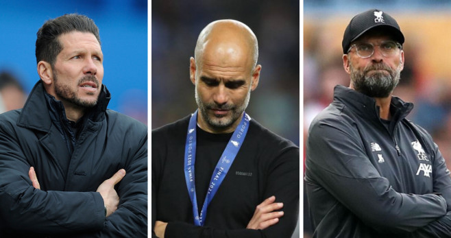 Simeone, Guardiola y Klopp en un fotomontaje / Culemanía