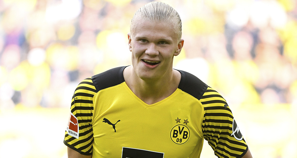 Erling Haaland, durante un partido con el Borussia Dortmund en la presente temporada / EFE