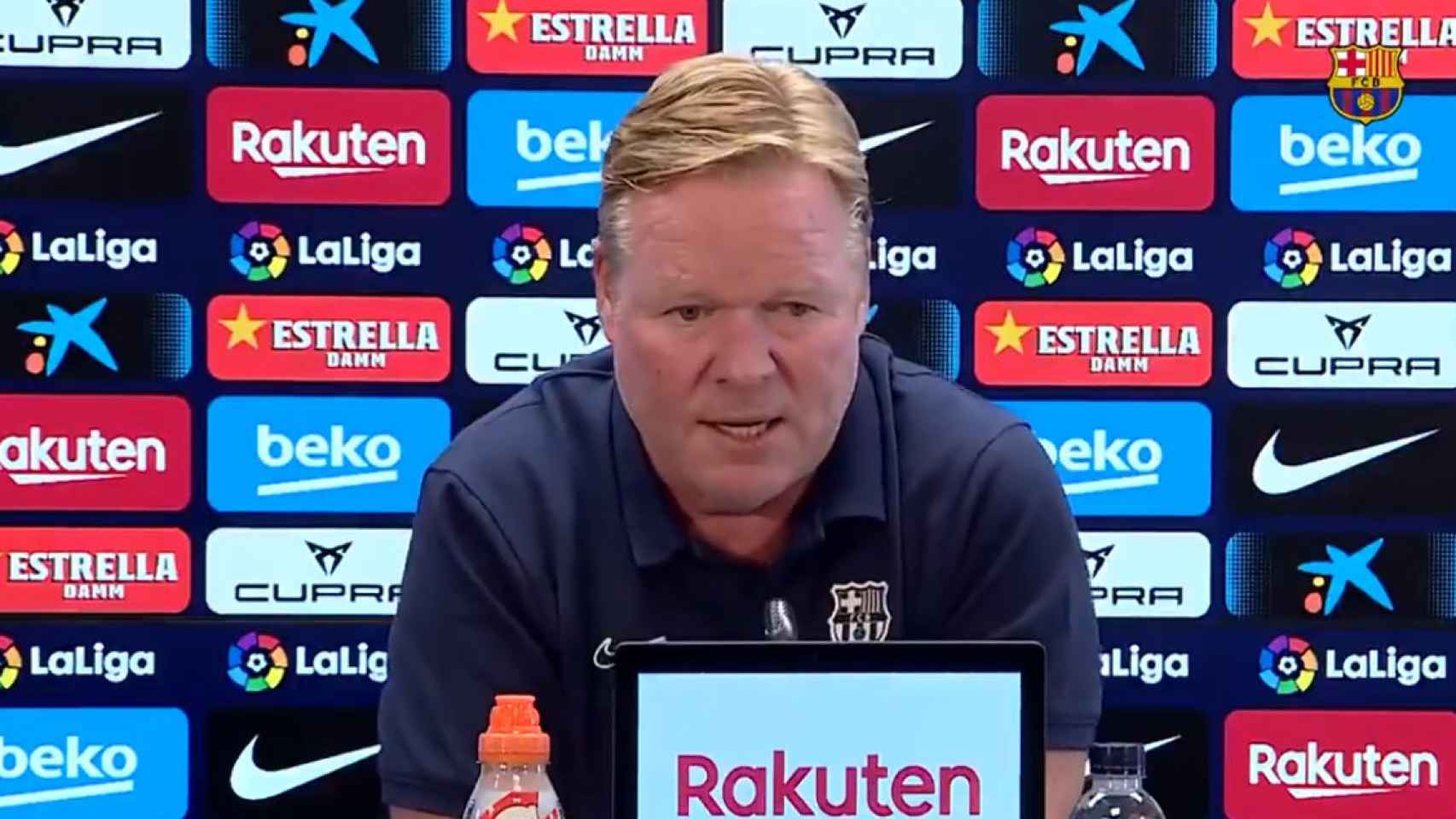 Ronald Koeman, en la rueda de prensa previa al Barça-Getafe / FCB