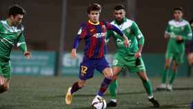 Riqui Puig jugando con el Barça en Cornellà / FC Barcelona