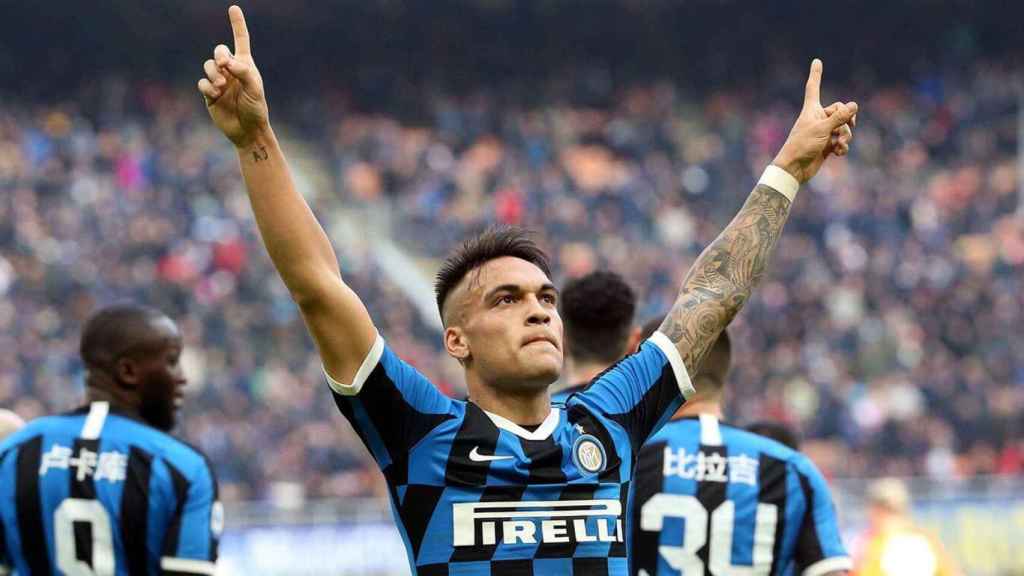 Lautaro Martínez en un partido del Inter de Milán / EFE