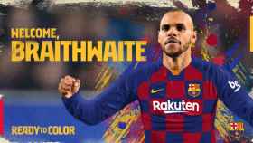 Anuncio del fichaje de Martin Braithwaite / FC Barcelona