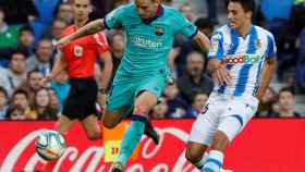 Ivan Rakitic en el partido ante la Real Sociedad / EFE