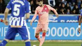 Una foto de Gerard Piqué durante el Alavés - Barça / FCB