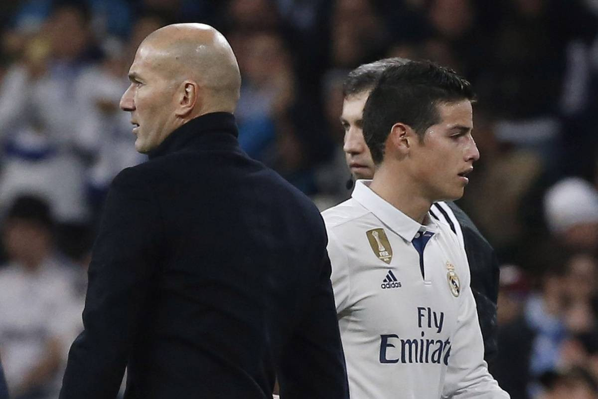 james Rodríguez no acaba de convencer a Zidane | EFE