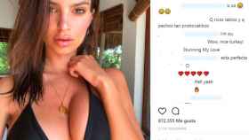 Emily Ratajkowski en una imagen de su Instagram