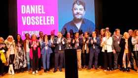 Daniel Vosseler (c), con su equipo para las elecciones municipales de Barcelona / Cedida