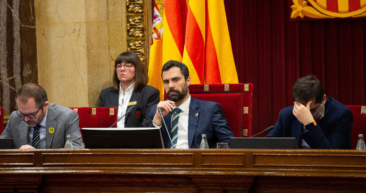 El vicepresidente primero del Parlament y diputado de Junts per Catalunya, Josep Costa y el presidente del Parlament, Roger Torrent, serán juzgado spor desobedecer al Constitucional / David Zorrakino - EUROPA PRESS