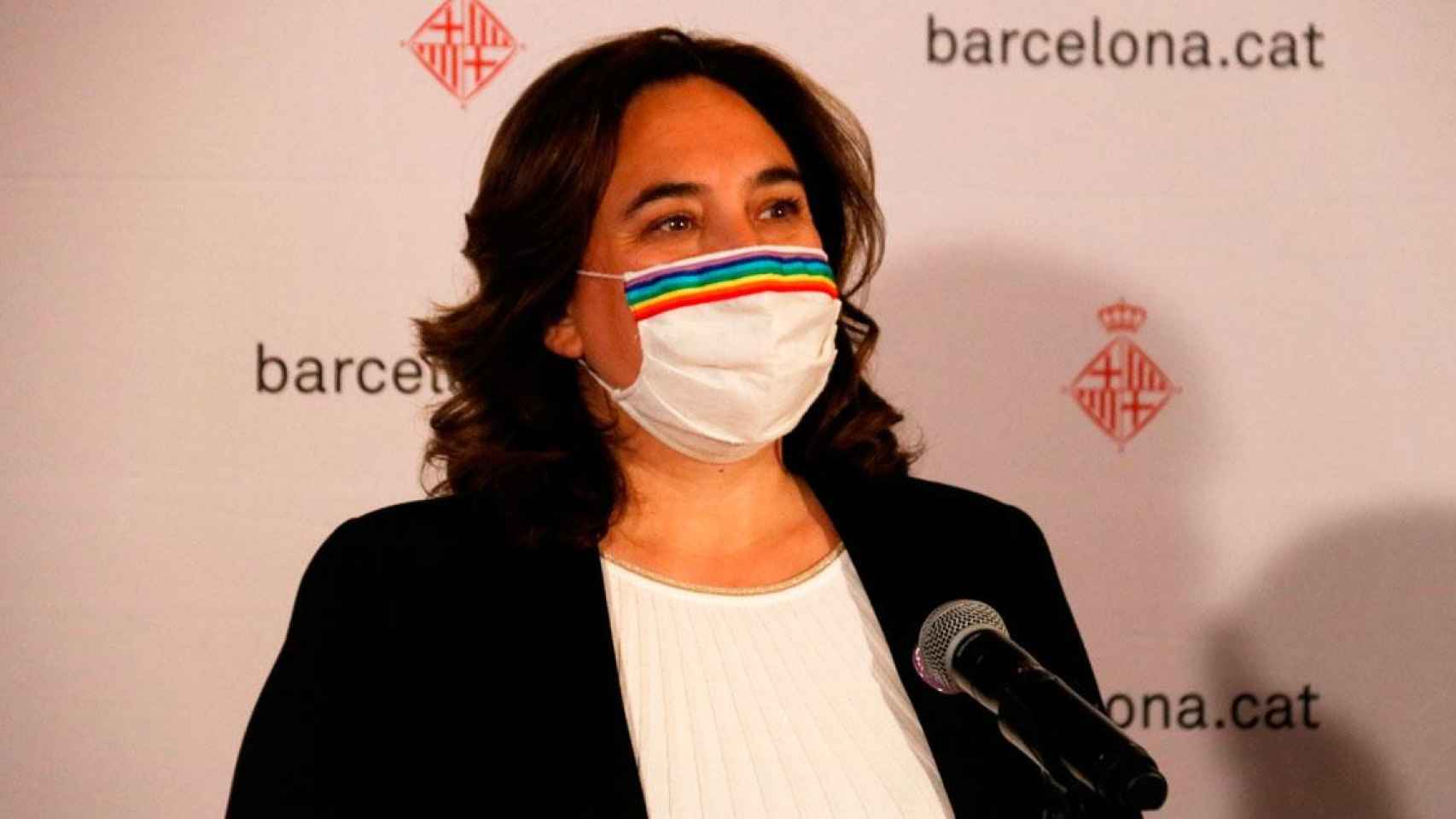 Ada Colau, alcaldesa de Barcelona, en una comparecencia pública anterior / EFE