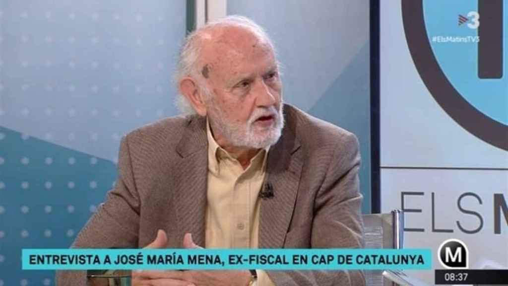 José María Mena durante su intervención en TV3