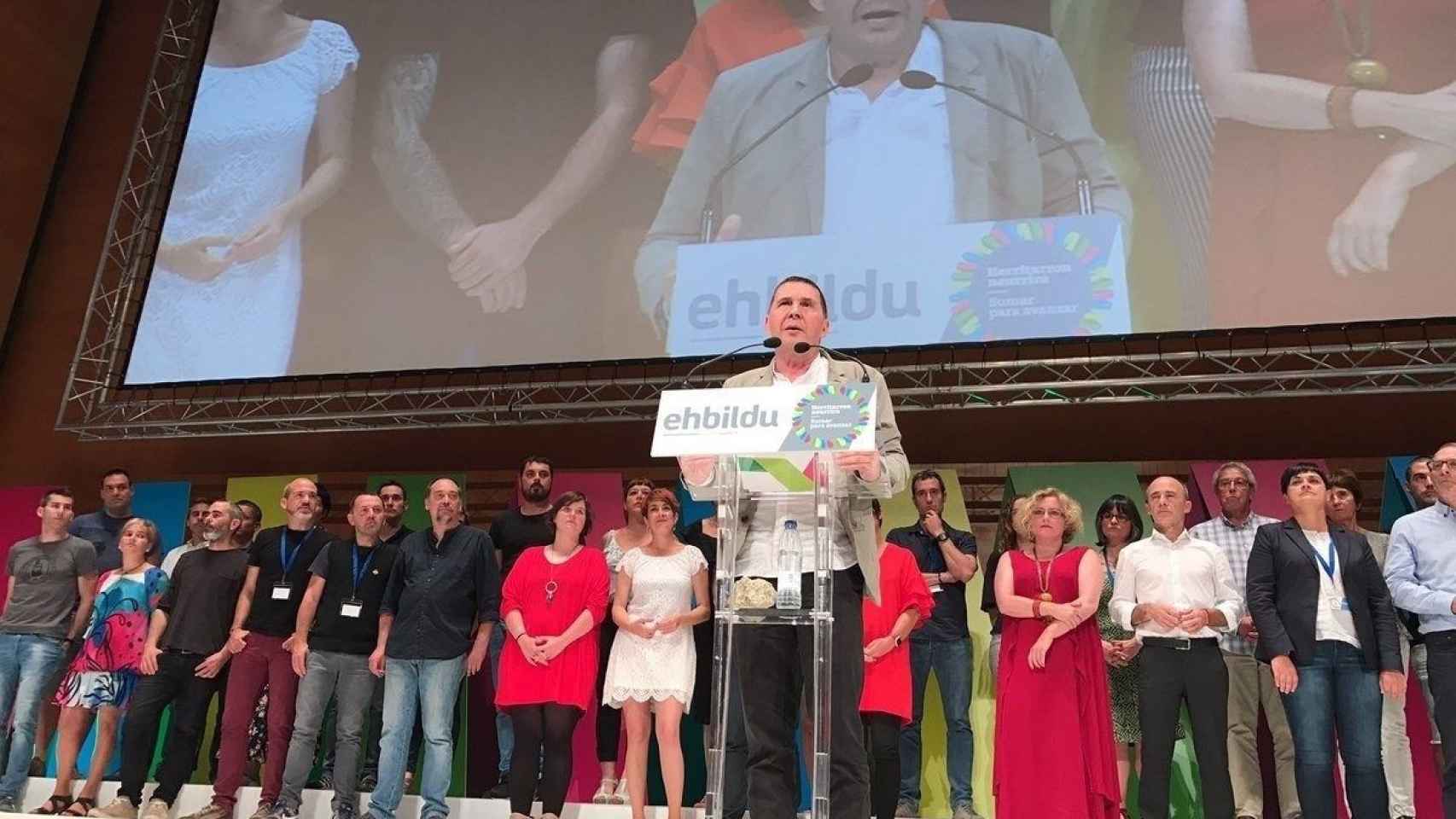 El líder de EH Bildu, Arnaldo Otegi ha declarado que la batalla de Cataluña también es la suya / CG