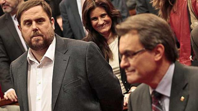 Oriol Junqueras y Artur Mas