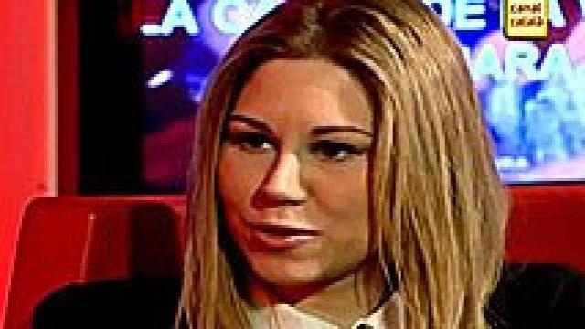 Tamara, durante la entrevista en Canal Català