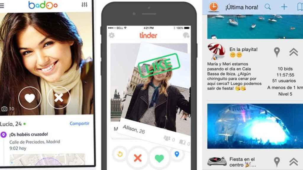 Tinder, Lovoo, Badoo, Grindr, Wapo, Wapa, Happn o Blabbid, son algunas de las 'apps' más populares para ligar por internet