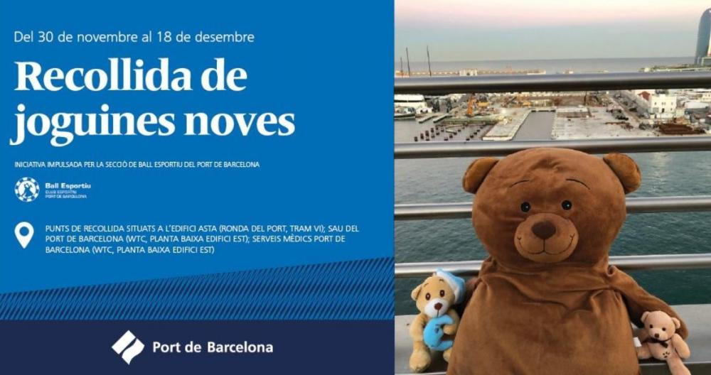 Campaña del Port de Barcelona para recoger juguetes por Navidad / TWITTER