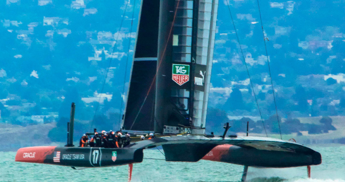 Imagen de un barco en ediciones anteriores de la Copa América de vela / Cedida