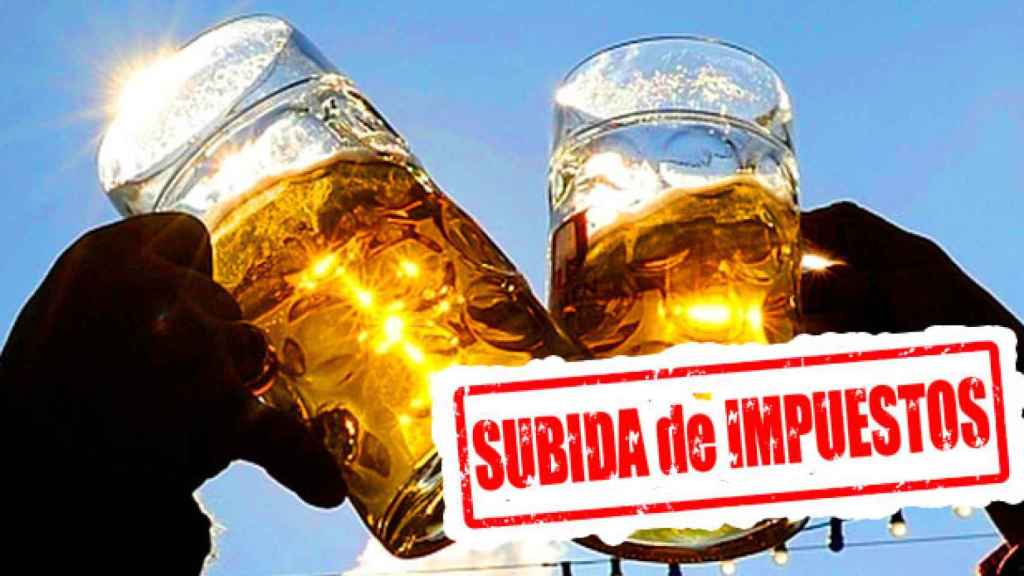 Brindis de cerveza con el sello de la subida de impuestos / CG