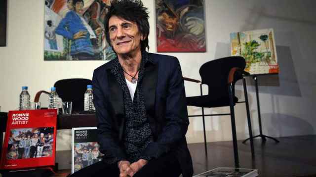 El guitarrista Ronnie Wood en la presentación de su libro el lunes en el Museo Picasso de Barcelona / EFE