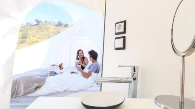 Una de las habitaciones de un hotel burbuja / BUBBLETENT CANARIAS