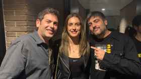 Los hermanos Estopa y Alexia Putellas, en el concierto de C. Tangana / Twitter