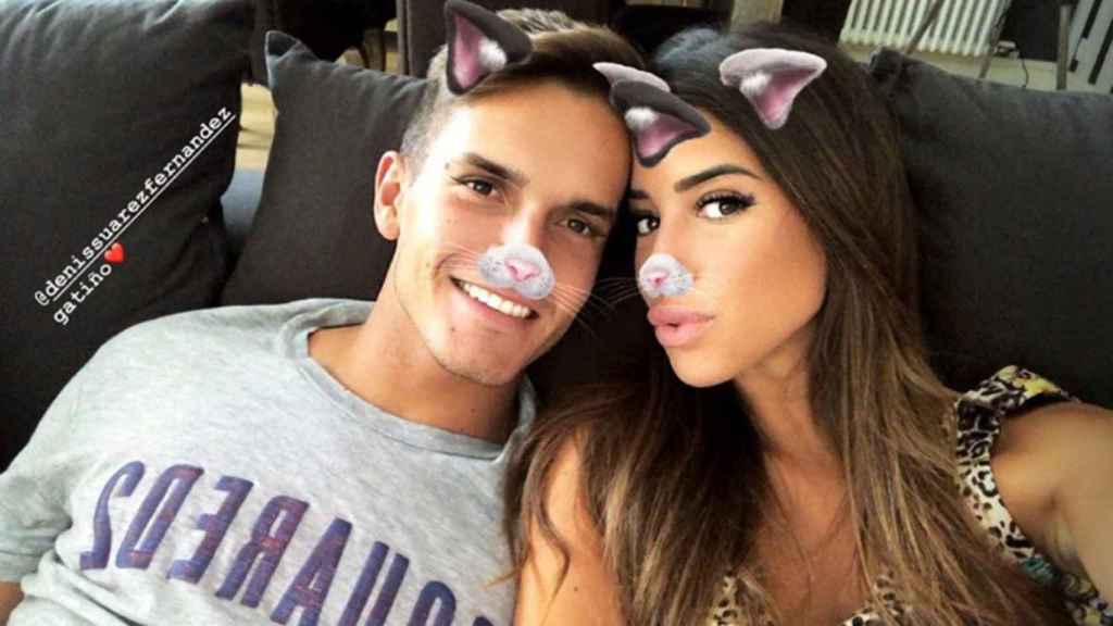 Nadia Avilés con Denis Suárez