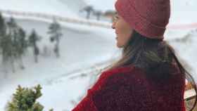 Aine Coutinho desde la ventana de un hotel de Andorra contempla las pistas de esquí / INSTAGRAM