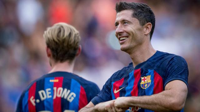 Lewandowski dedica un gol en el Barça-Elche a su hija FCB