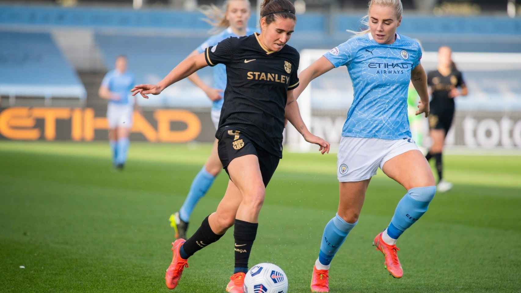 Mariona Caldentey ante el Manchester City / FCB