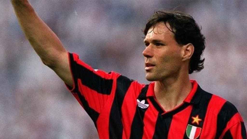 Marco Van Basten en su etapa como jugador del Milan / UEFA