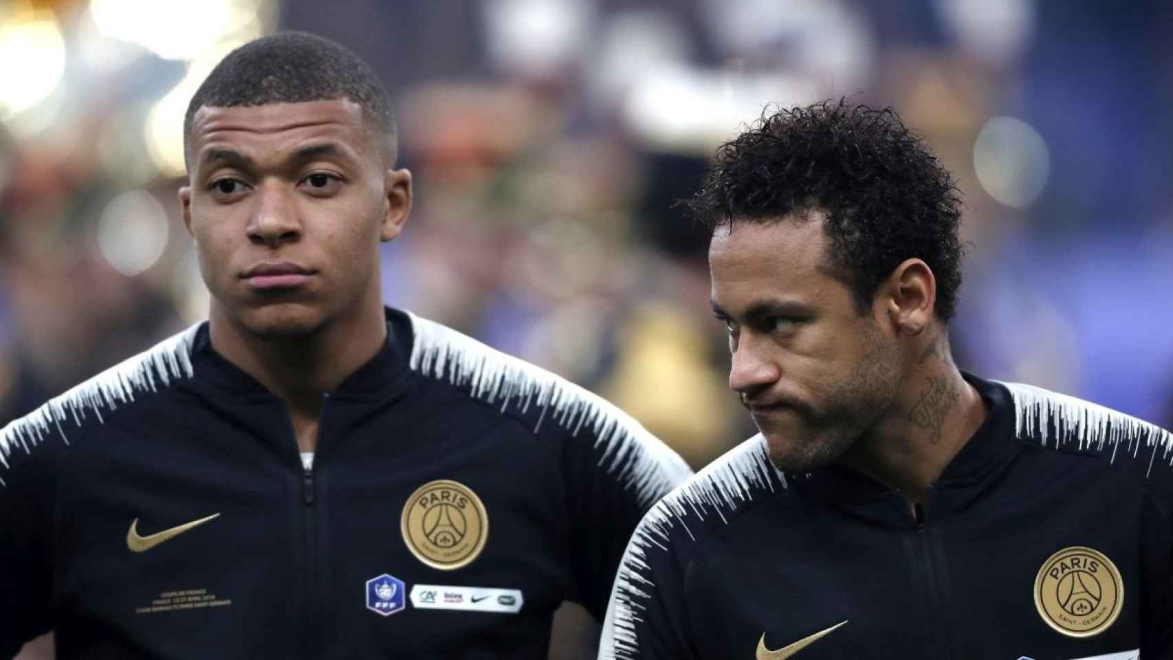 Mbappé y Neymar con el PSG/ EFE