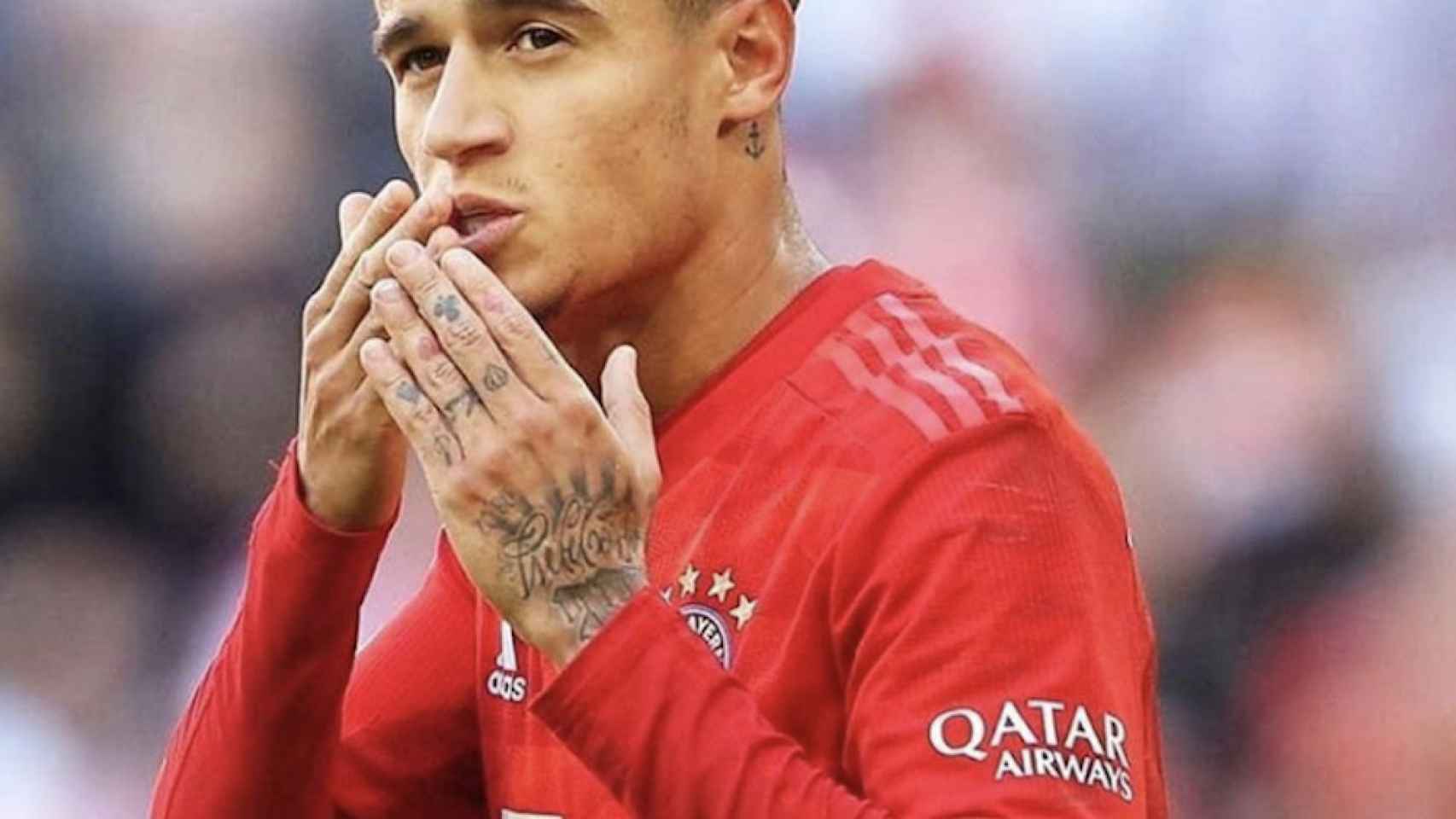 Una foto de Philippe Coutinho celebrando un gol con el Bayern de Munich / Instagram