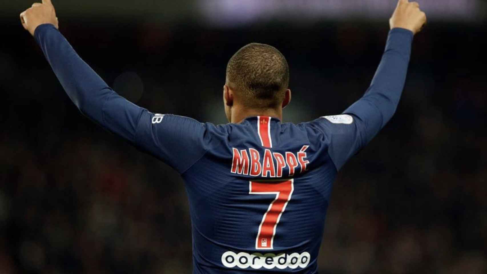 Una foto de Kyllian Mbappé celebrando un gol con el PSG / Instagram