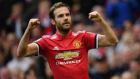 Juan Mata celebrando un gol con el Manchester United / EFE