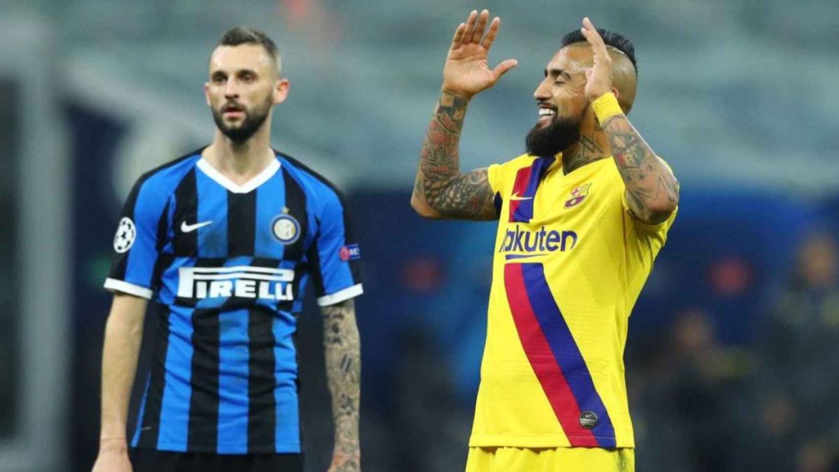 Arturo Vidal, en un instante ante el Inter de Milán | EFE