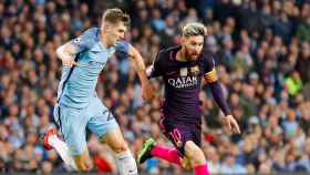 Leo Messi, en un partido contra el Manchester City | EFE