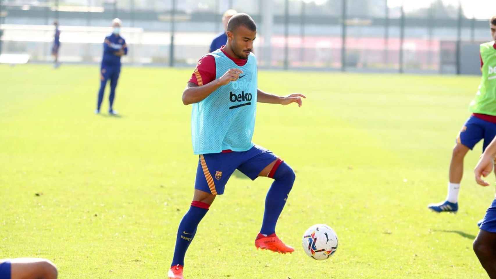 Rafinha entrenando con el Barça / FC Barcelona