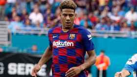 Jean Clair Todibo en un amistoso del Barça / EFE