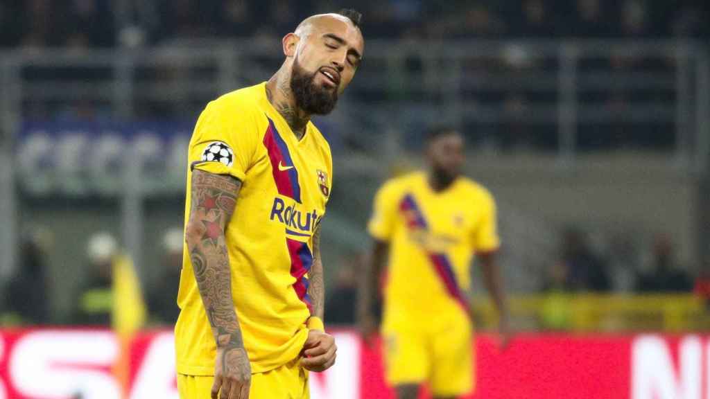 Arturo Vidal, entre idas y venidas dentro del Barcelona/ EFE