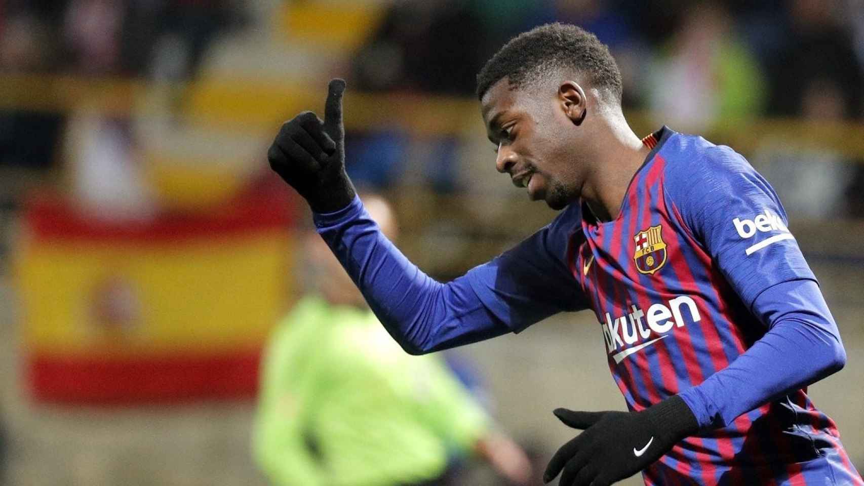 Dembelé durante un partido con el FC Barcelona / EFE