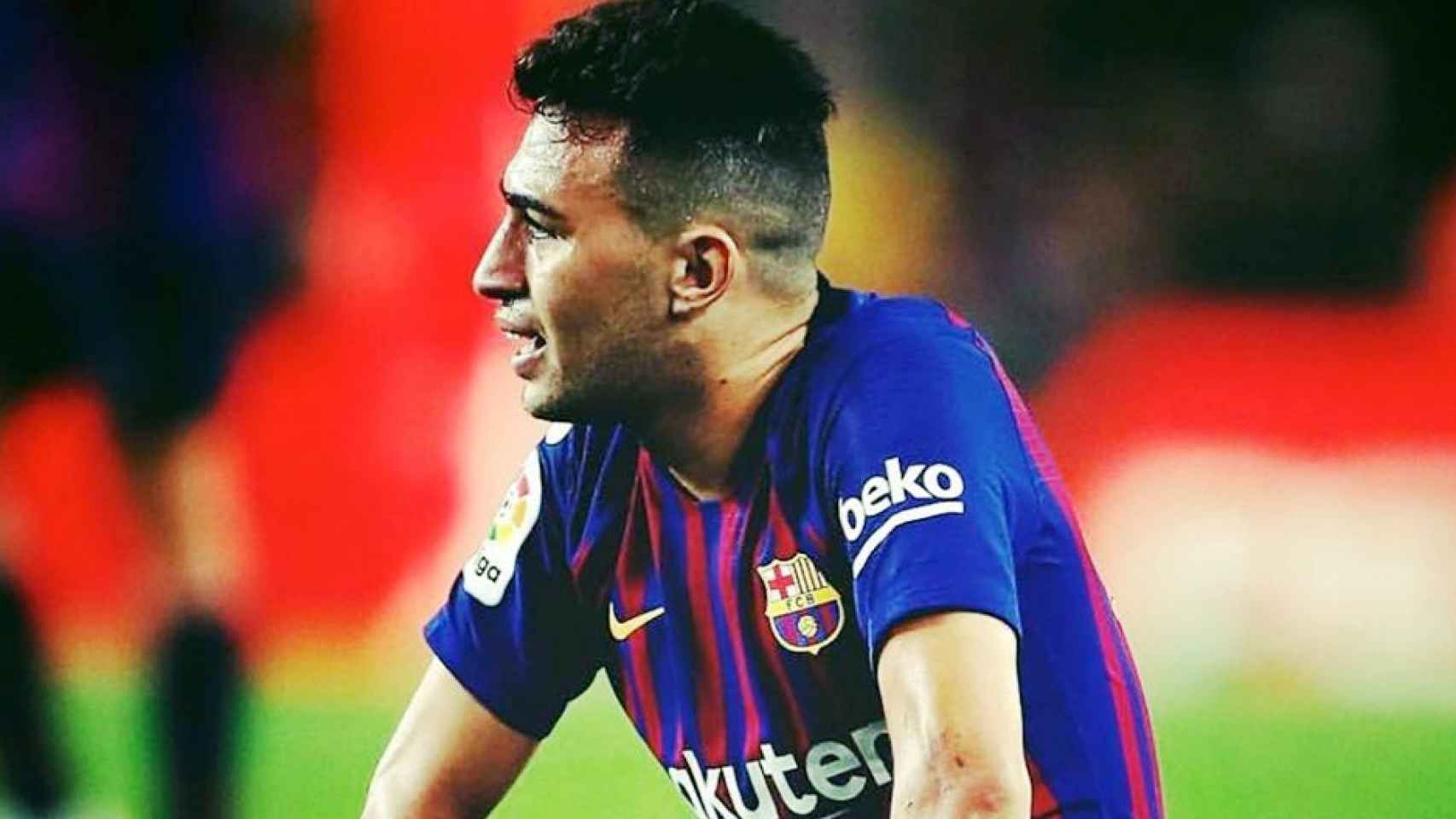 Munir, durante un partido del Barça / INSTAGRAM