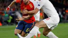 Una foto de Saúl Ñiguez frente a Inglaterra / EFE