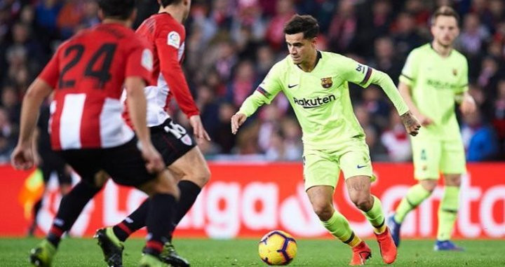 Philippe Coutinho en el Athletic Club - Barça de la pasada temporada / EFE