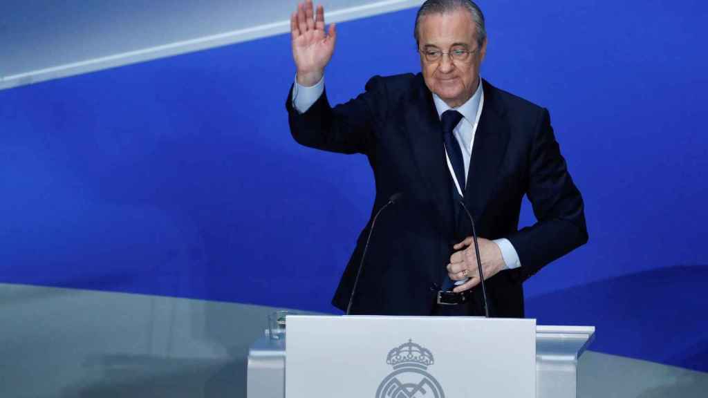 Florentino Pérez en un acto público del Real Madrid / EFE