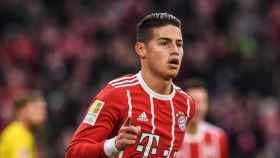 Una foto de archivo de James Rodríguez con el Bayern de Munich / EFE