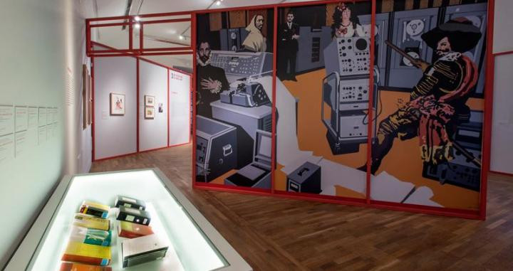Una de las salas de la exposición ‘Lope y el teatro del Siglo de Oro’ en la BNE.