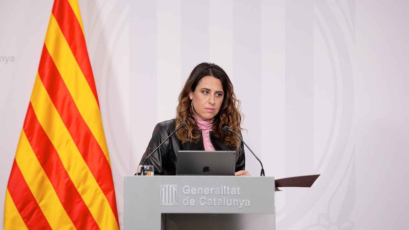 La portavoz del Govern, Patrícia Plaja, tras el Consell Executiu / EUROPA PRESS