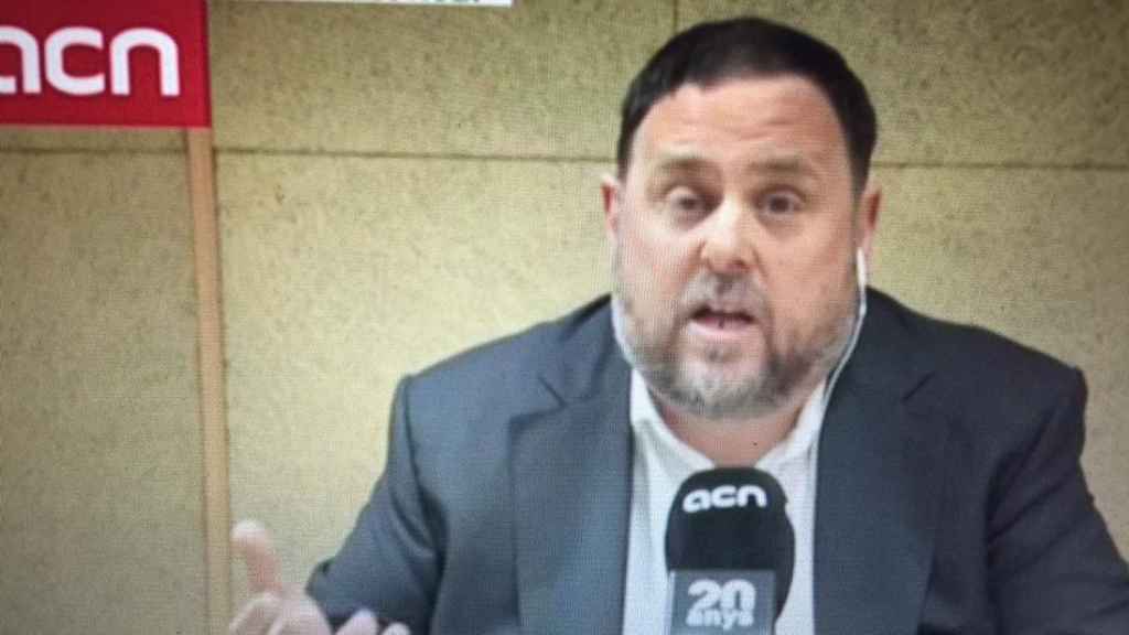 Oriol Junqueras, en su conferencia de prensa, desde la prisión