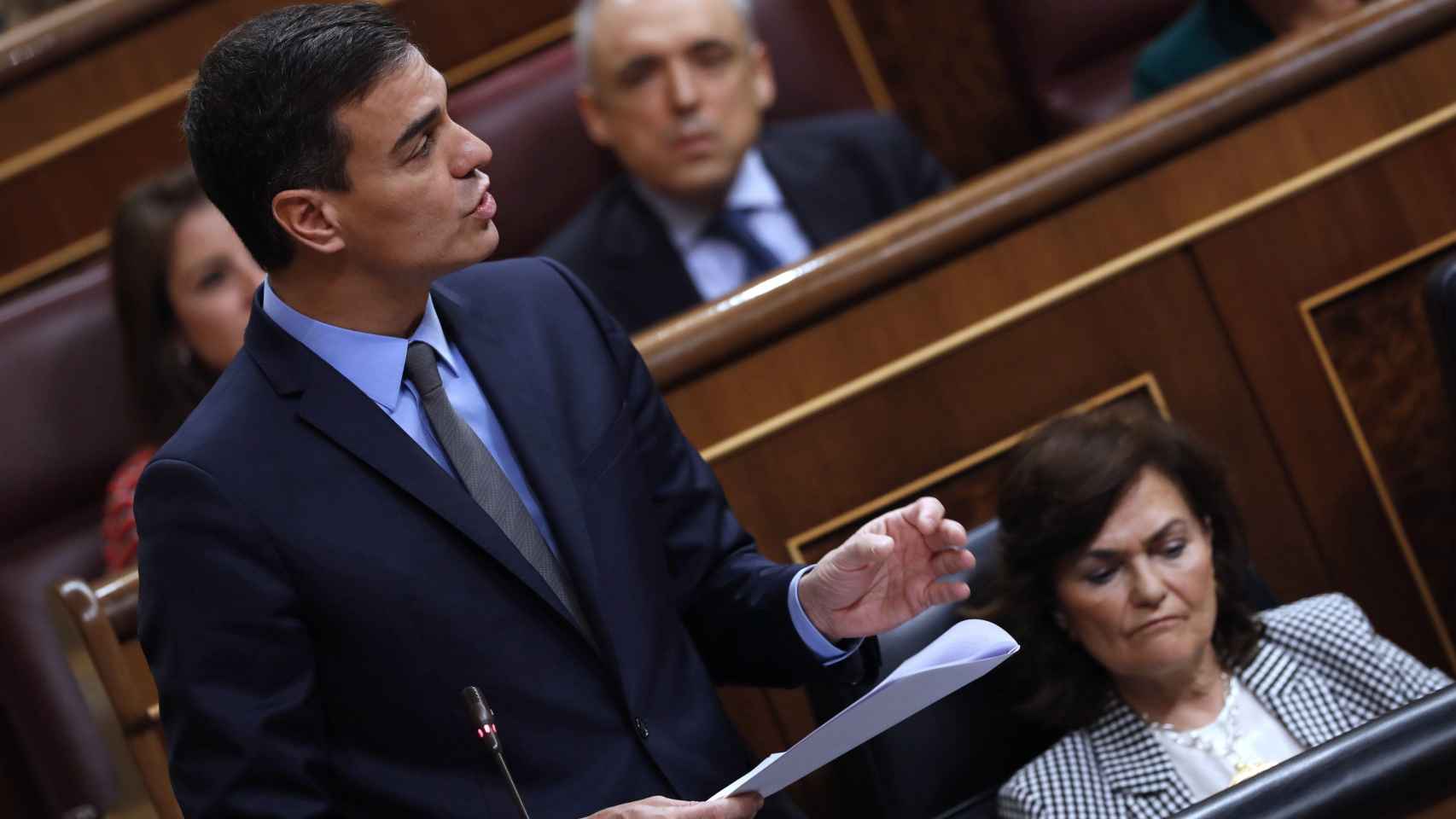 El presidente del Gobierno, Pedro Sánchez, en el Congreso de los Diputados / EFE