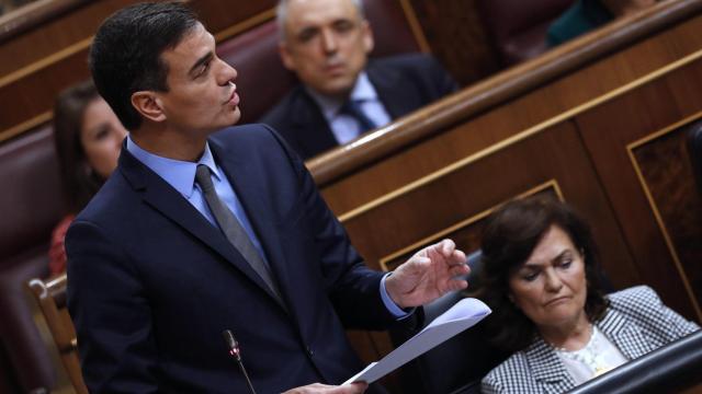 El presidente del Gobierno, Pedro Sánchez, en el Congreso de los Diputados / EFE