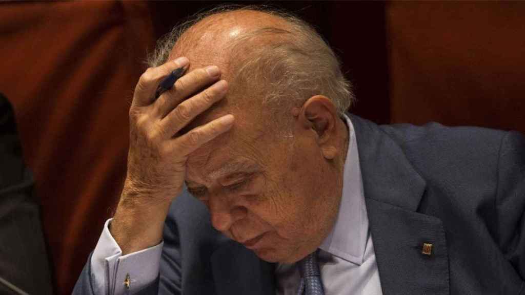 El expresidente de la Generalitat, Jordi Pujol, en el Parlament.